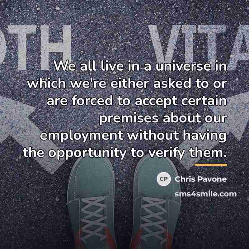 “We all live in a universe in which we're either…” quote by Chris Pavone