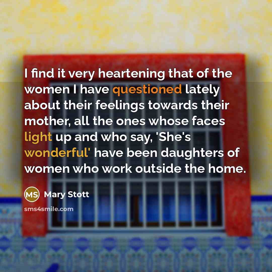 “I find it very heartening that of the women I…” quote by Mary Stott