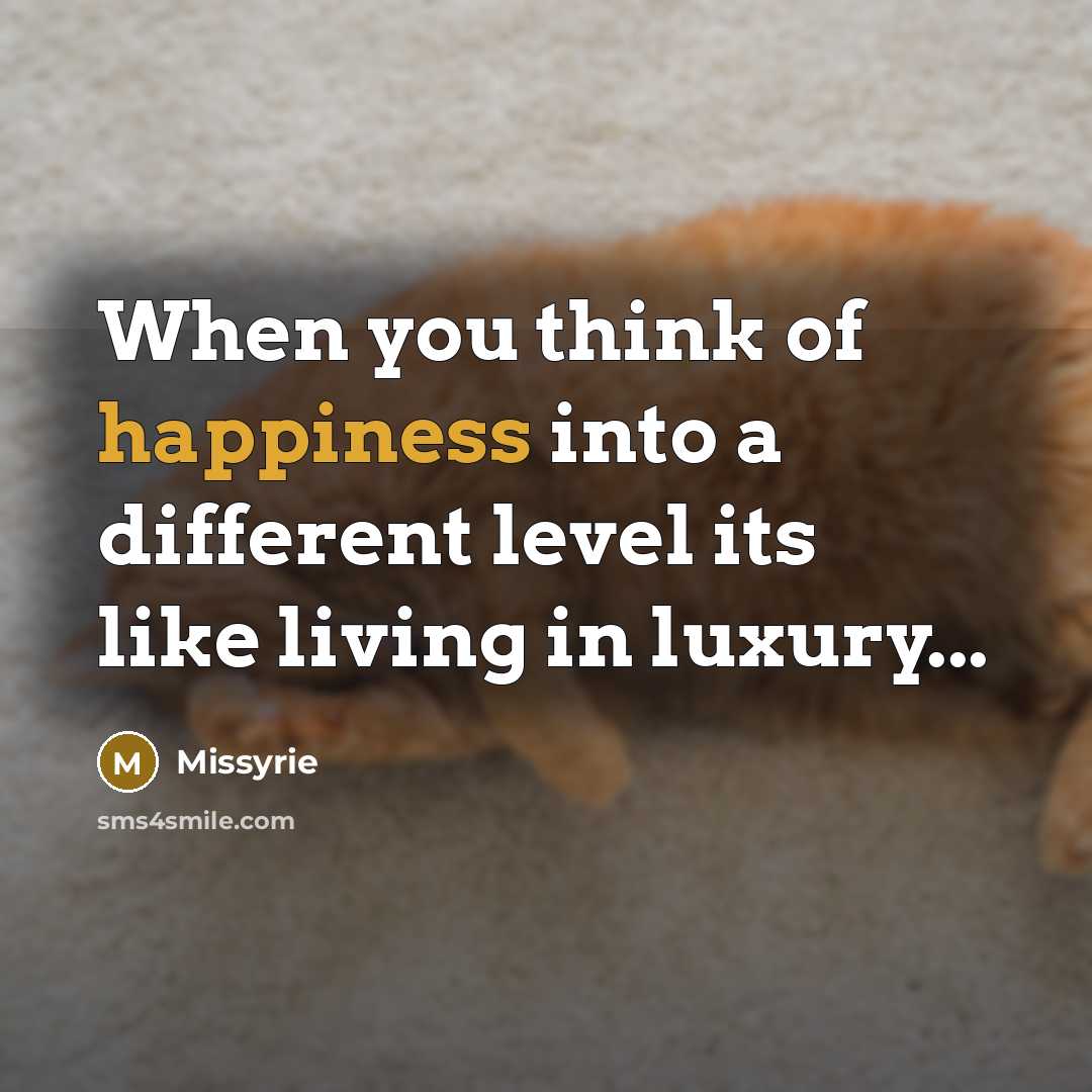“When you think of happiness into a different level its…” quote by Missyrie