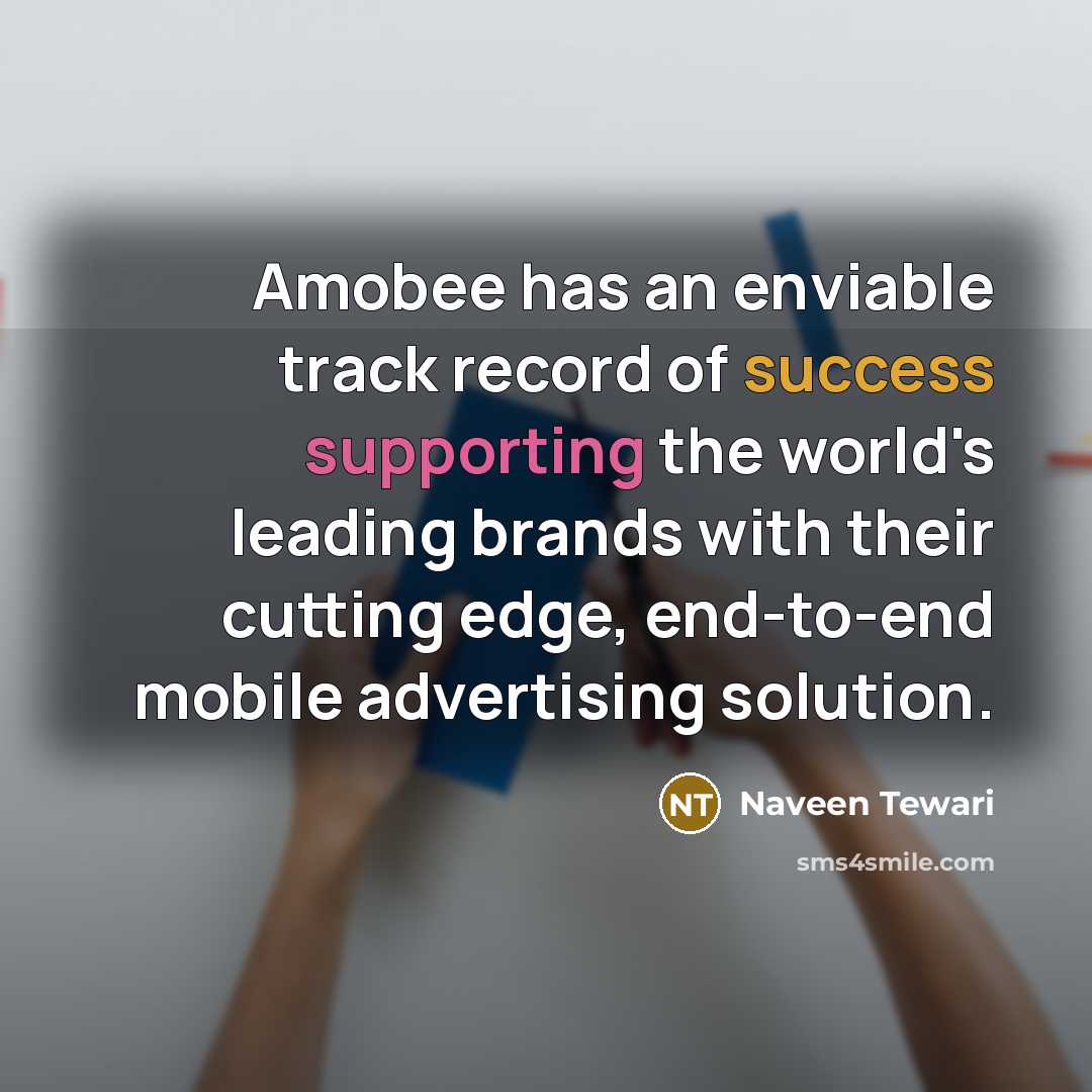 “Amobee has an enviable track record of success supporting the…” quote by Naveen Tewari