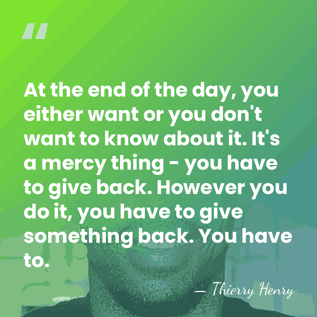 At the end of the day, you either want or you don't&hellip; - Thierry Henry
