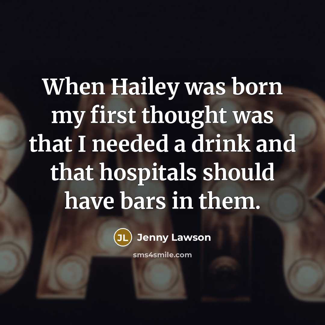 “When Hailey was born my first thought was that I…” quote by Jenny Lawson