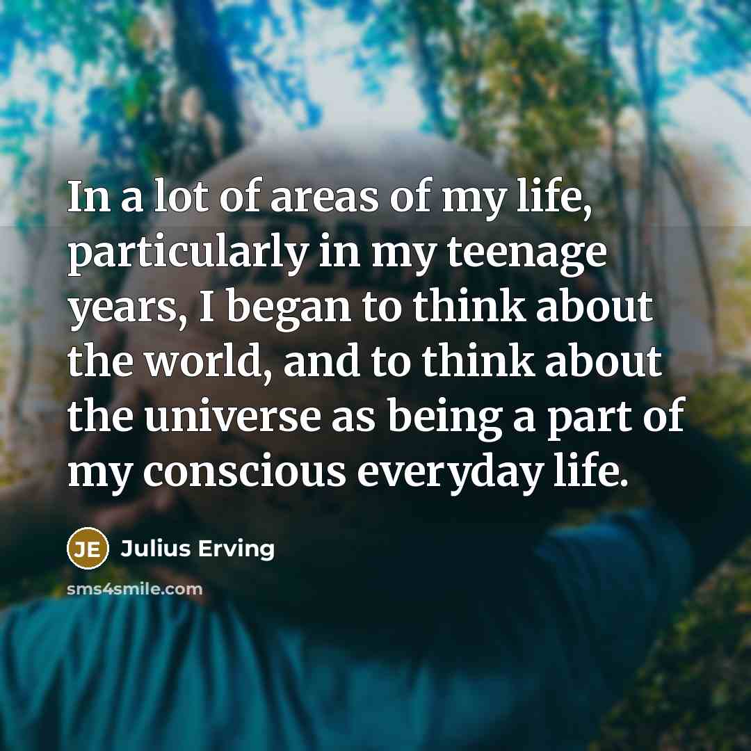 “In a lot of areas of my life, particularly in…” quote by Julius Erving