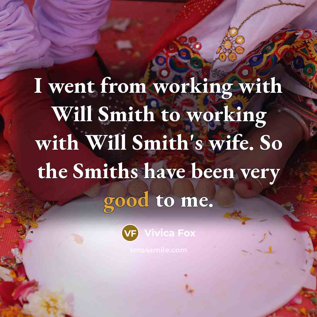 “I went from working with Will Smith to working with…” quote by Vivica Fox