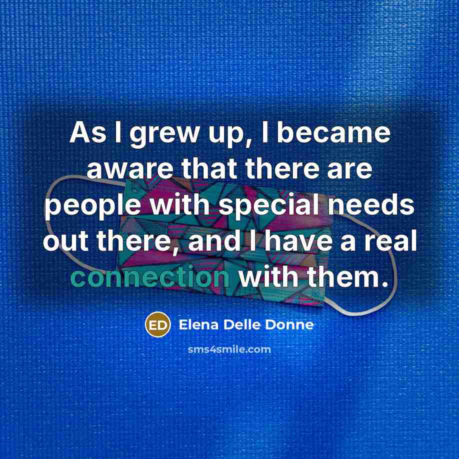 “As I grew up, I became aware that there are…” quote by Elena Delle Donne