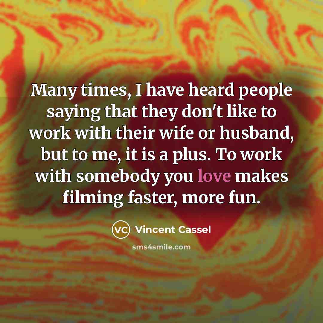 “Many times, I have heard people saying that they don't…” quote by Vincent Cassel