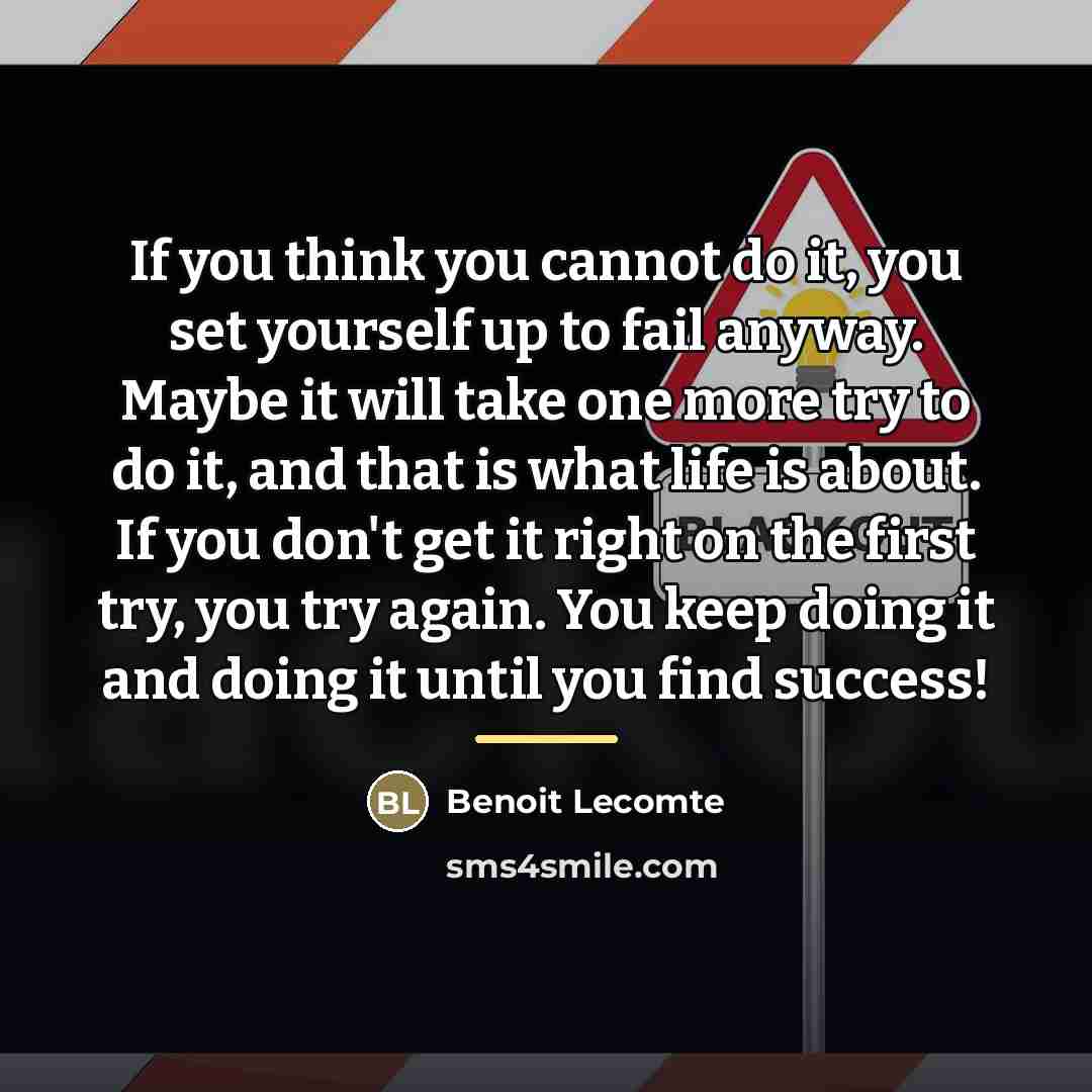 “If you think you cannot do it, you set yourself…” quote by Benoit Lecomte