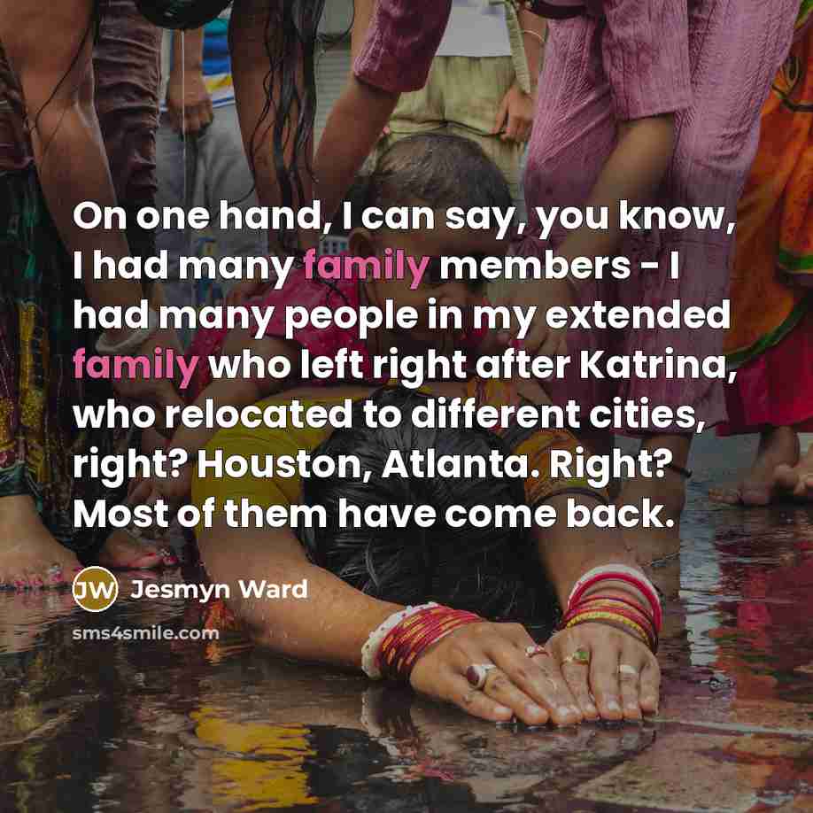 “On one hand, I can say, you know, I had…” quote by Jesmyn Ward