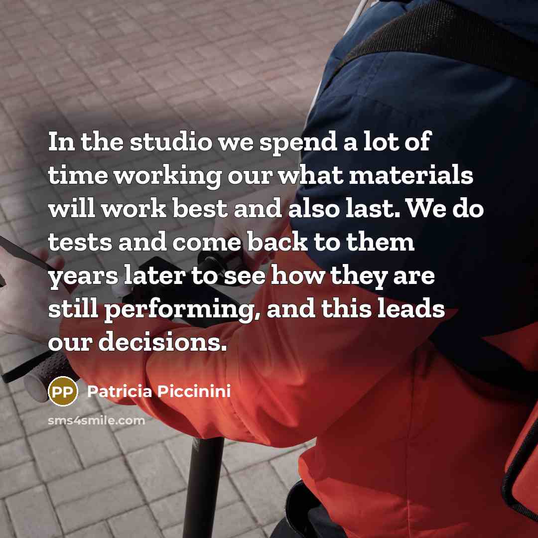“In the studio we spend a lot of time working…” quote by Patricia Piccinini