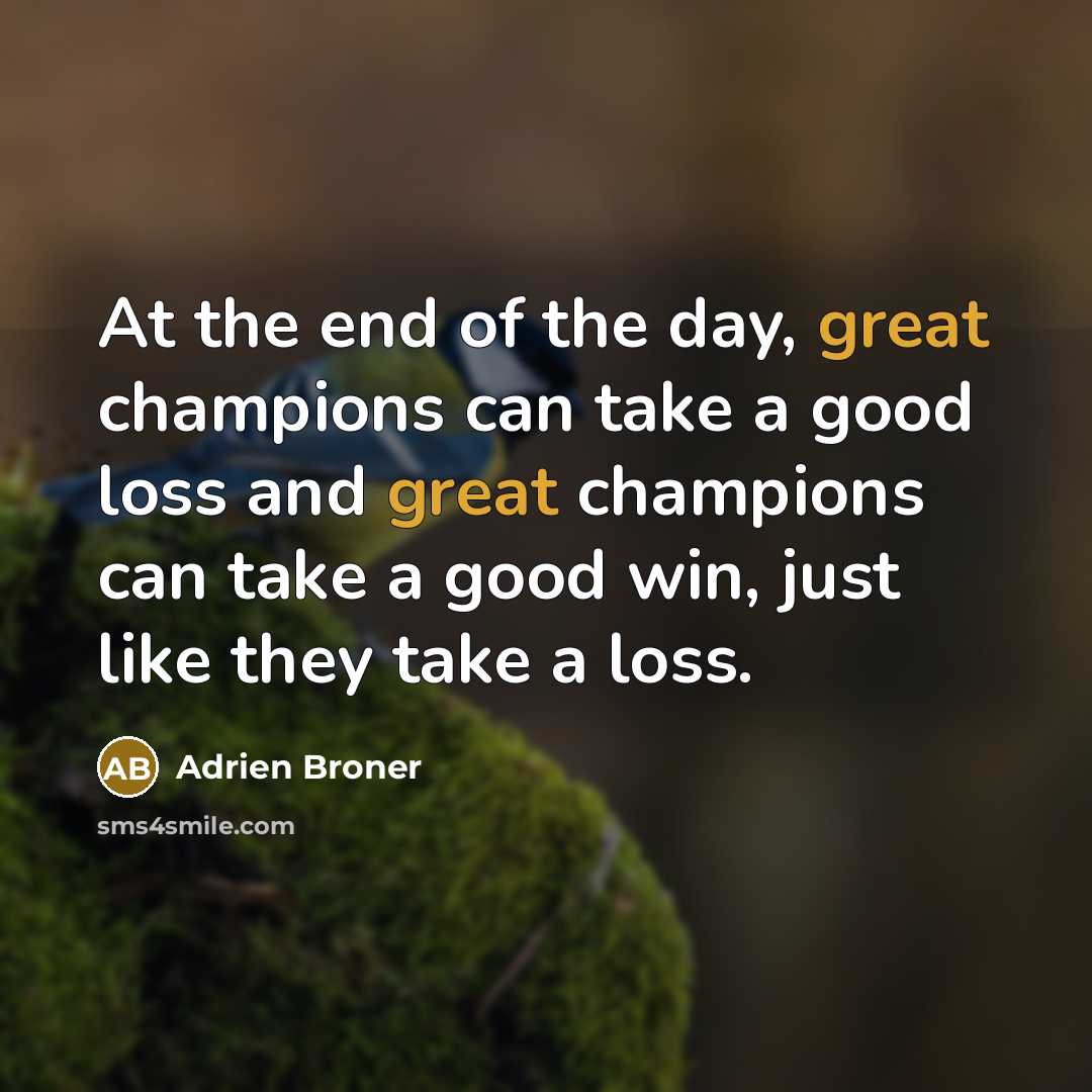 “At the end of the day, great champions can take…” quote by Adrien Broner