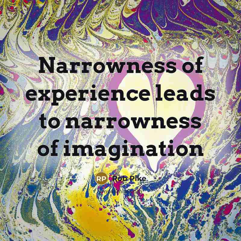 “Narrowness of experience leads to narrowness of imagination…” quote by Rob Pike