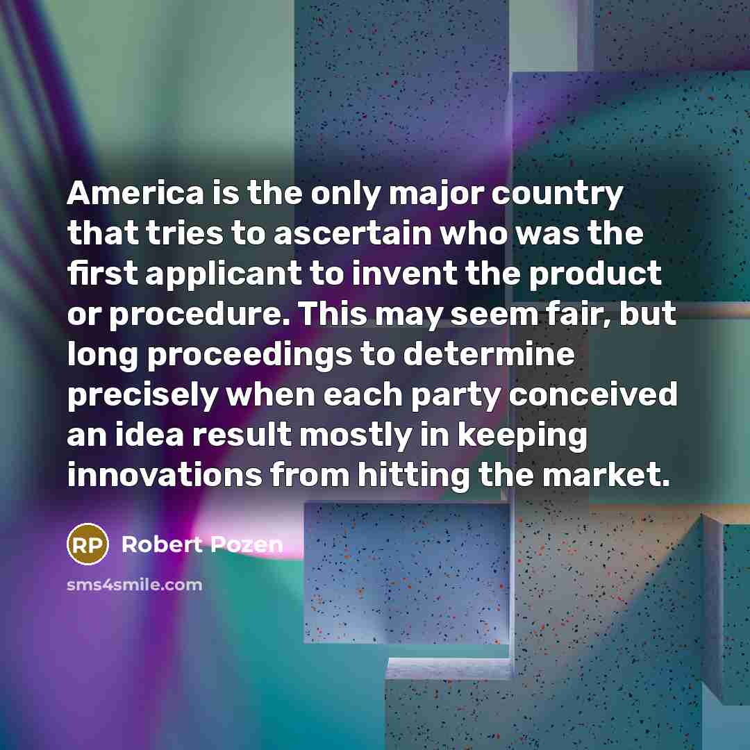 “America is the only major country that tries to ascertain…” quote by Robert Pozen