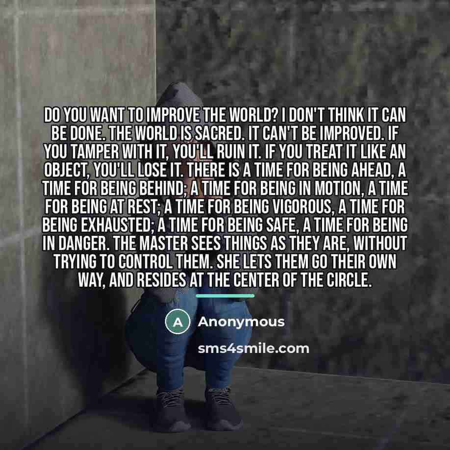 “Do you want to improve the world? I don't think…” quote by Anonymous