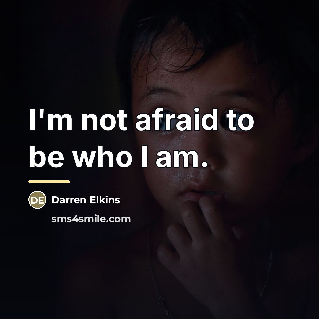 “I'm not afraid to be who I am.…” quote by Darren Elkins