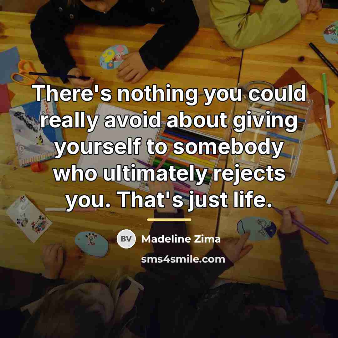 “There's nothing you could really avoid about giving yourself to…” quote by Madeline Zima