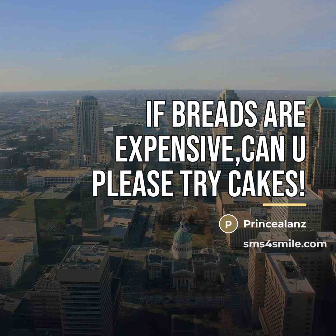 “If breads are expensive,can u please try cakes!…” quote by Princealanz