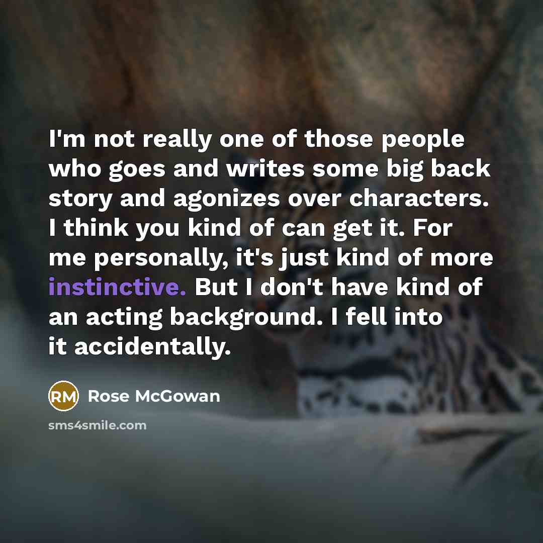 “I'm not really one of those people who goes and…” quote by Rose McGowan