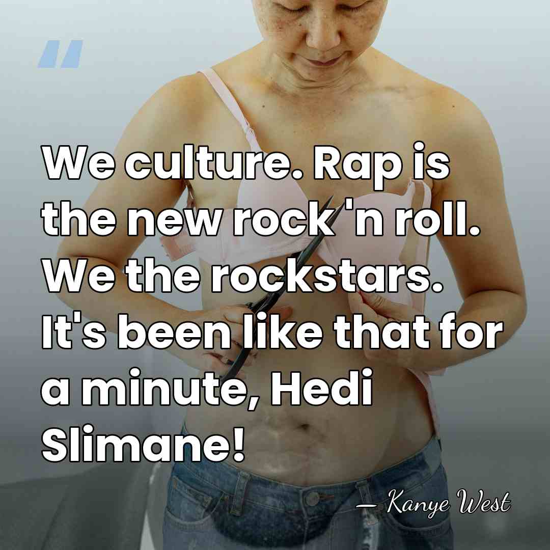 We culture. Rap is the new rock 'n roll. We the rockstars.&hellip; - Kanye West