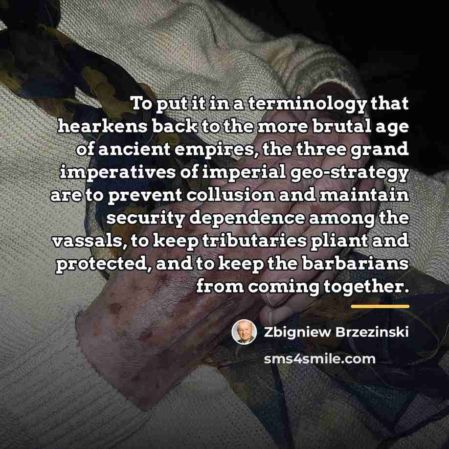 “To put it in a terminology that hearkens back to…” quote by Zbigniew Brzezinski