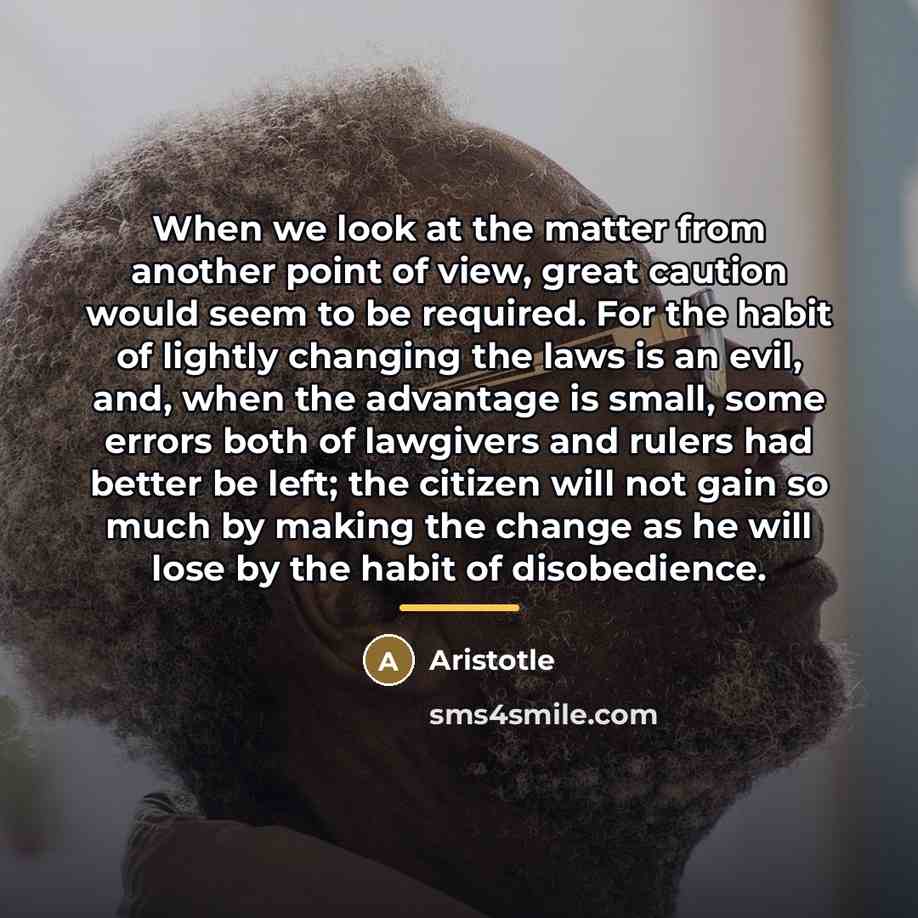 “When we look at the matter from another point of…” quote by Aristotle