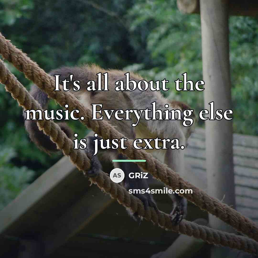 “It's all about the music. Everything else is just extra.…” quote by GRiZ