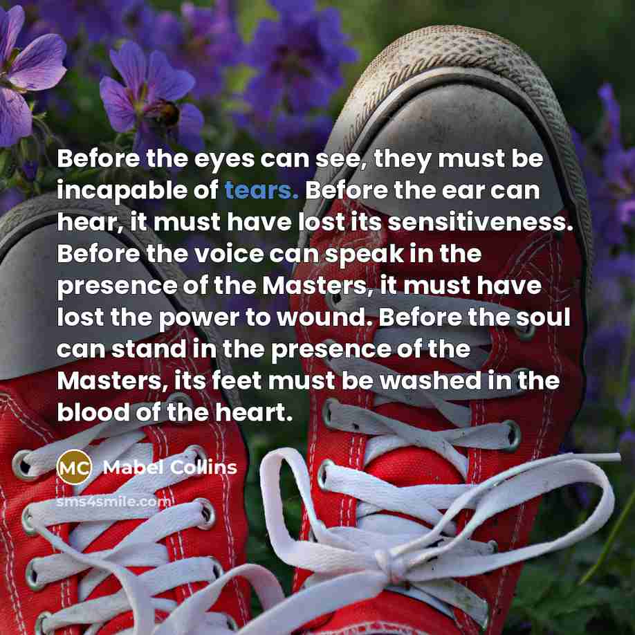 “Before the eyes can see, they must be incapable of…” quote by Mabel Collins