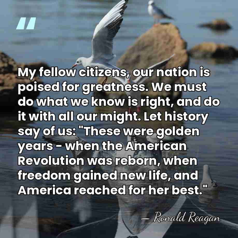 My fellow citizens, our nation is poised for greatness. We must do&hellip; - Ronald Reagan