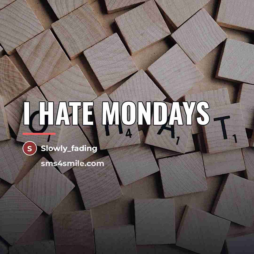 “I hate mondays…” quote by Slowly_fading