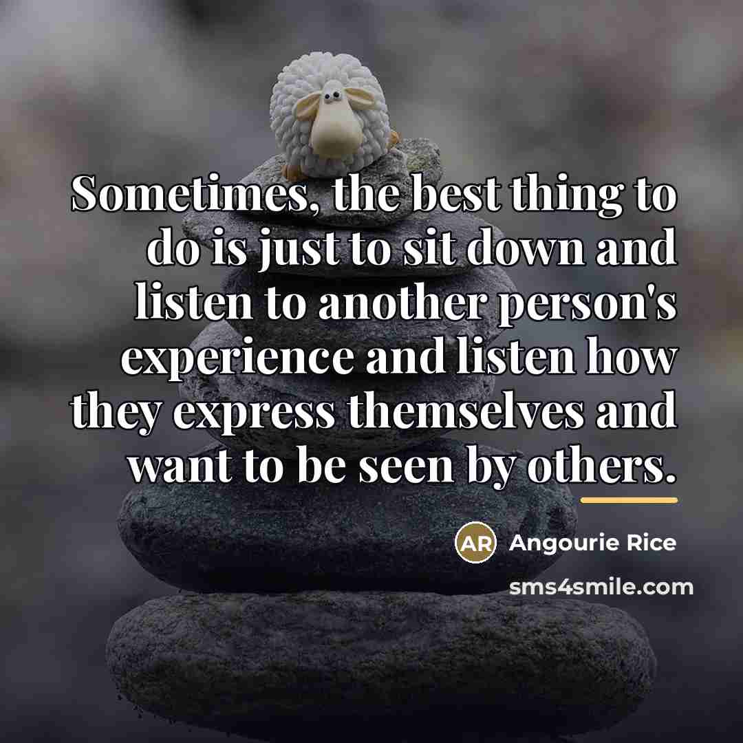 “Sometimes, the best thing to do is just to sit…” quote by Angourie Rice