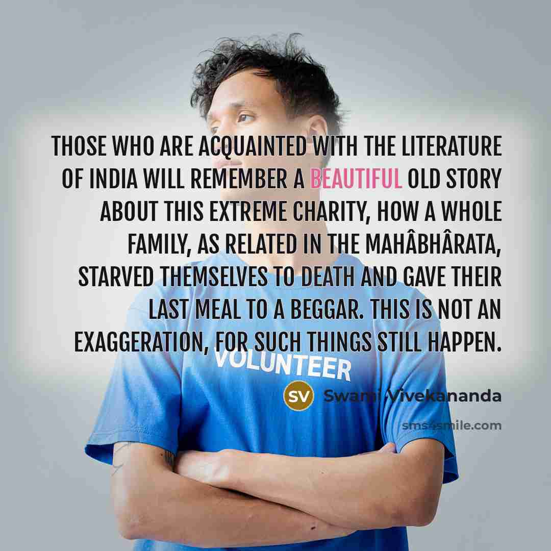 “Those who are acquainted with the literature of India will…” quote by Swami Vivekananda