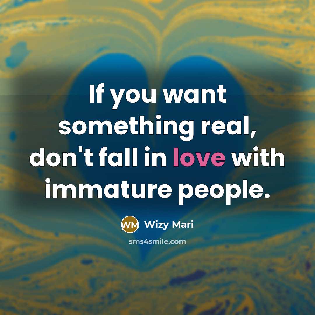 “If you want something real, don't fall in love with…” quote by Wizy Mari