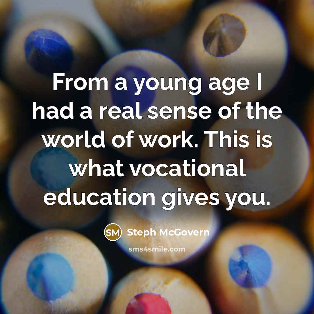 “From a young age I had a real sense of…” quote by Steph McGovern