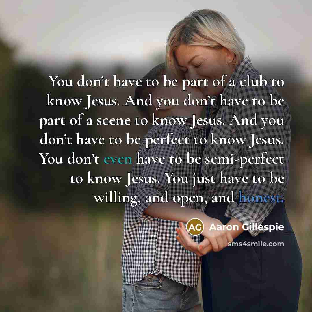 “You don’t have to be part of a club to…” quote by Aaron Gillespie