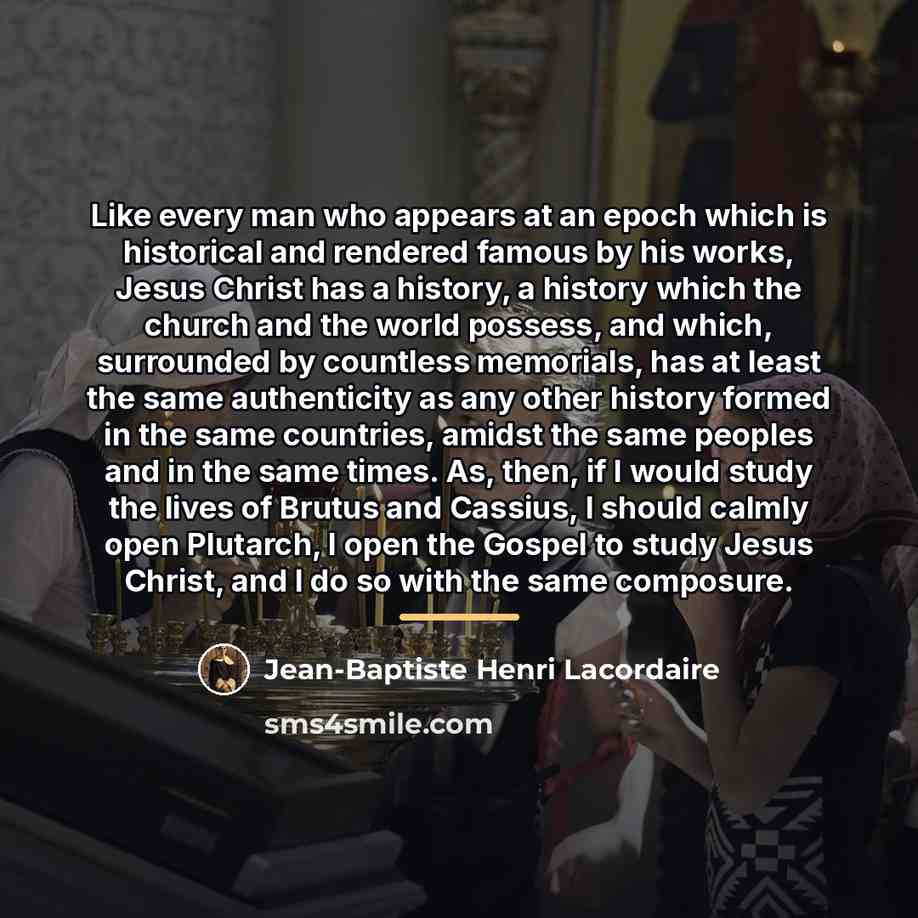“Like every man who appears at an epoch which is…” quote by Jean-Baptiste Henri Lacordaire