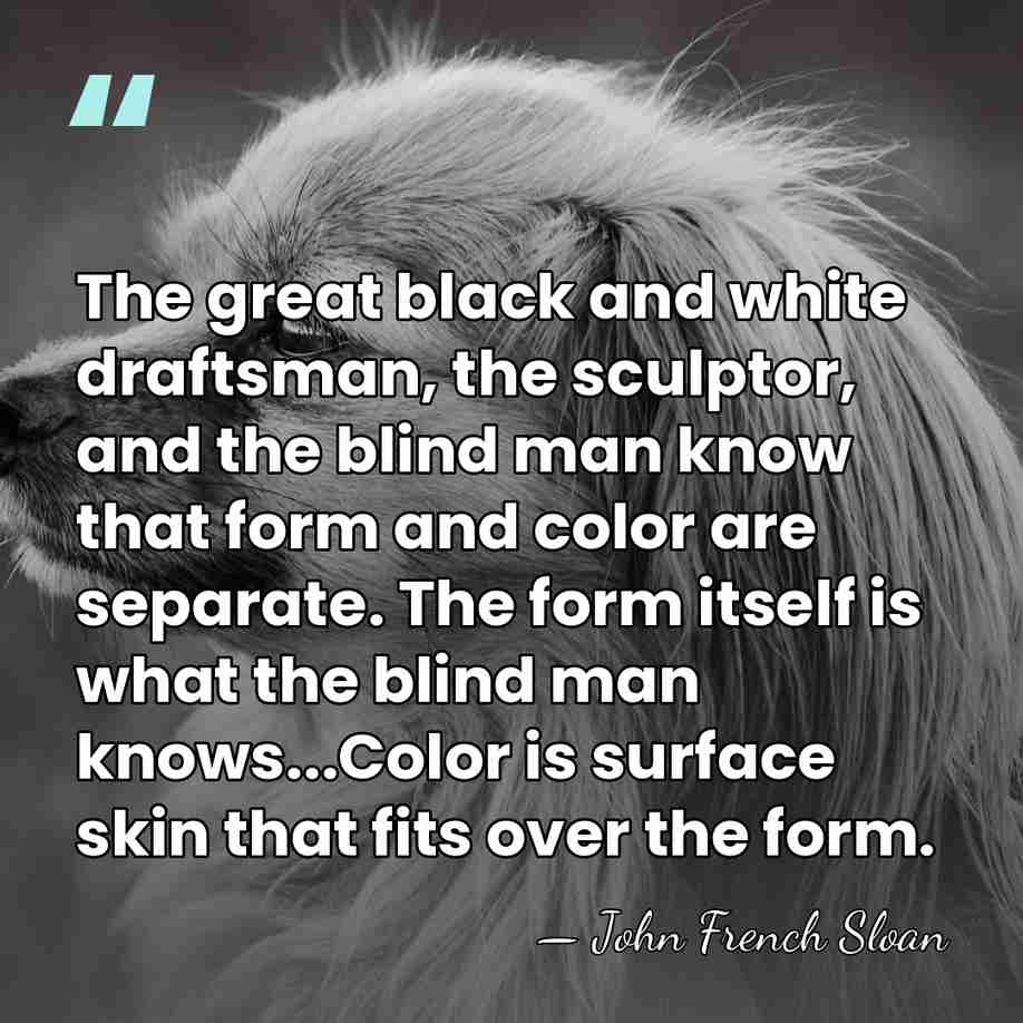 The great black and white draftsman, the sculptor, and the blind man&hellip; - John French Sloan