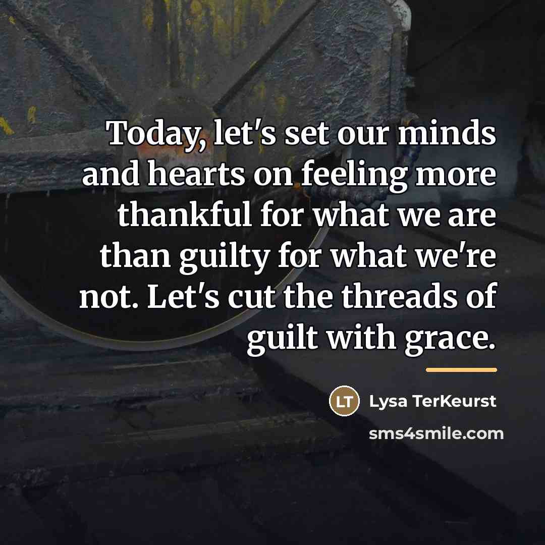 “Today, let's set our minds and hearts on feeling more…” quote by Lysa TerKeurst