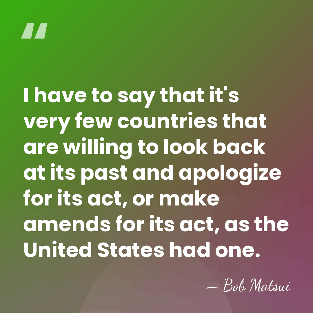 I have to say that it's very few countries that are willing&hellip; - Bob Matsui