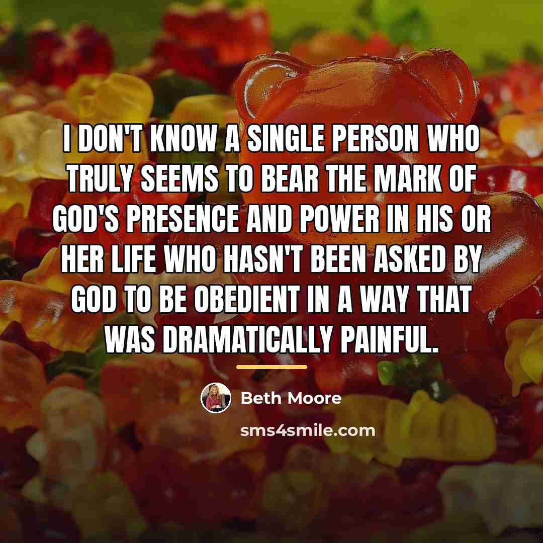 “I don't know a single person who truly seems to…” quote by Beth Moore