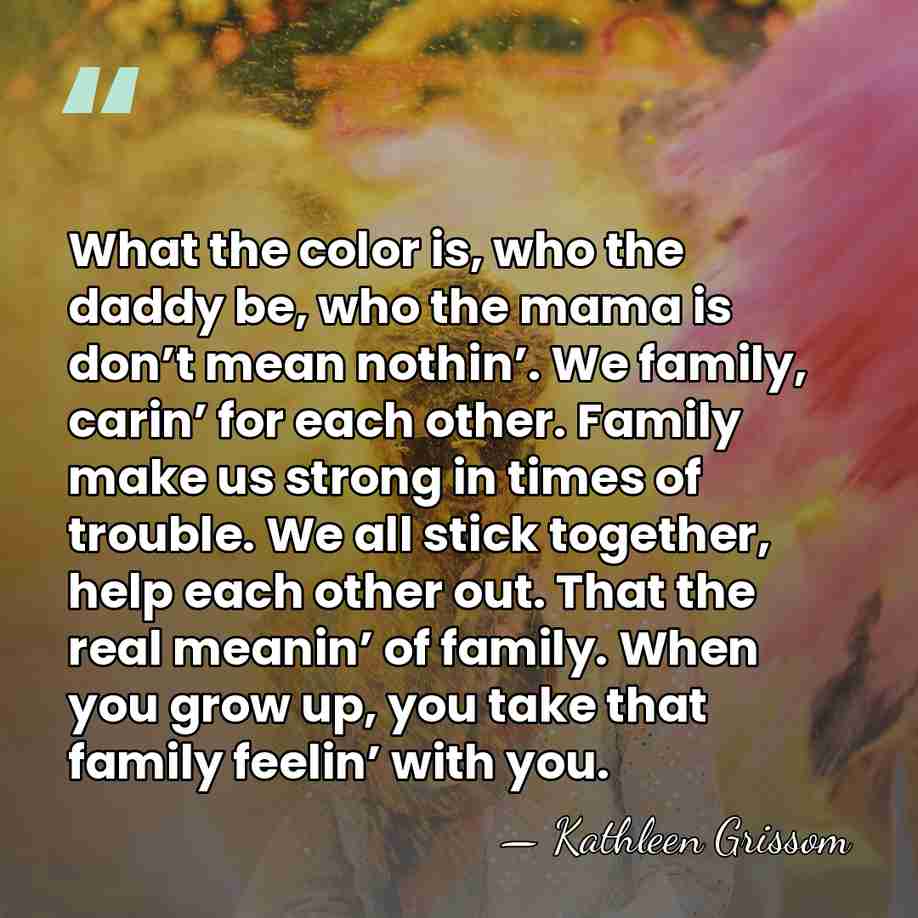 What the color is, who the daddy be, who the mama is&hellip; - Kathleen Grissom