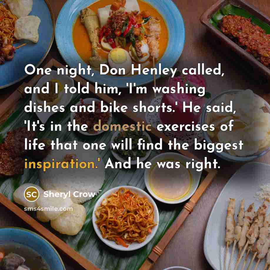 “One night, Don Henley called, and I told him, 'I'm…” quote by Sheryl Crow
