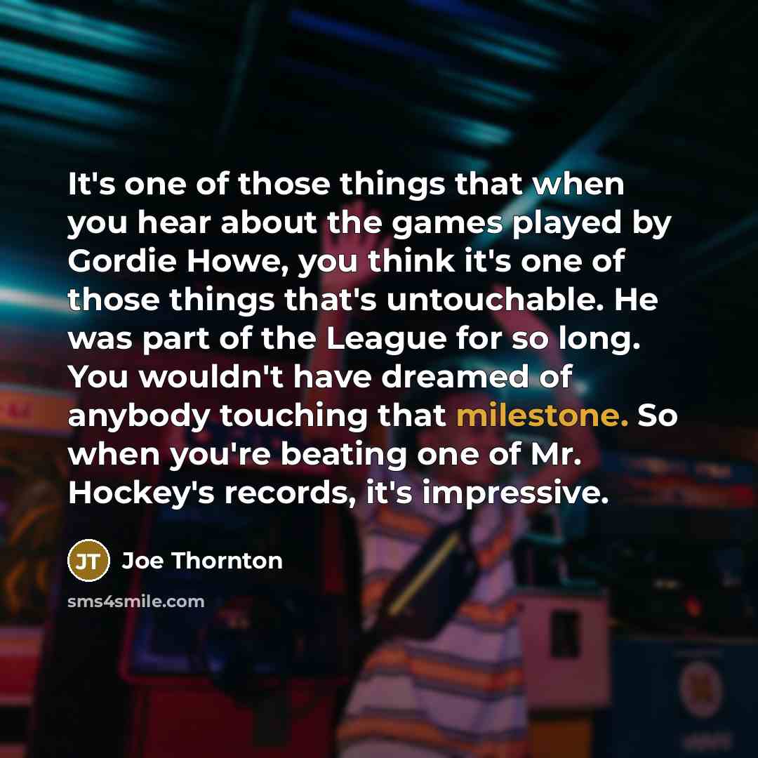 “It's one of those things that when you hear about…” quote by Joe Thornton