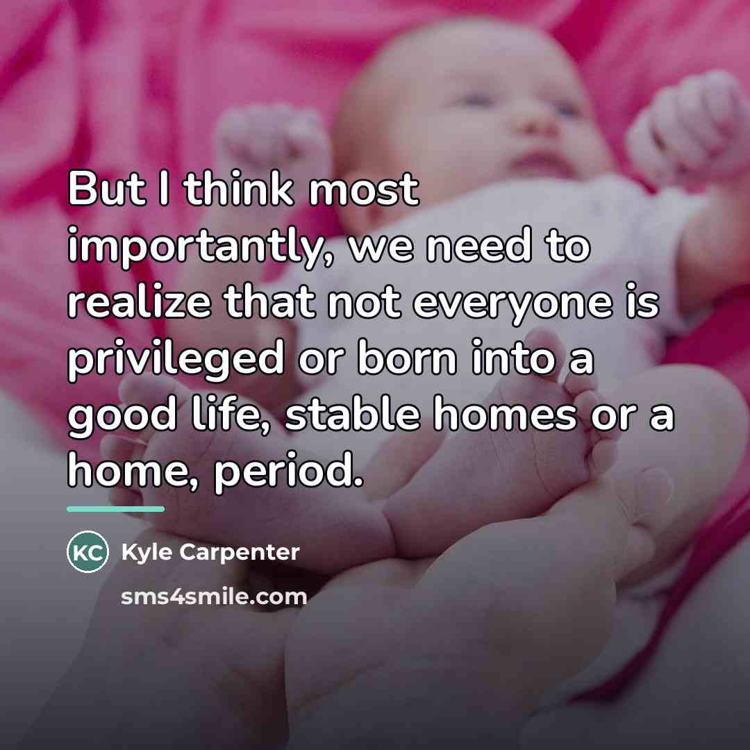 “But I think most importantly, we need to realize that…” quote by Kyle Carpenter