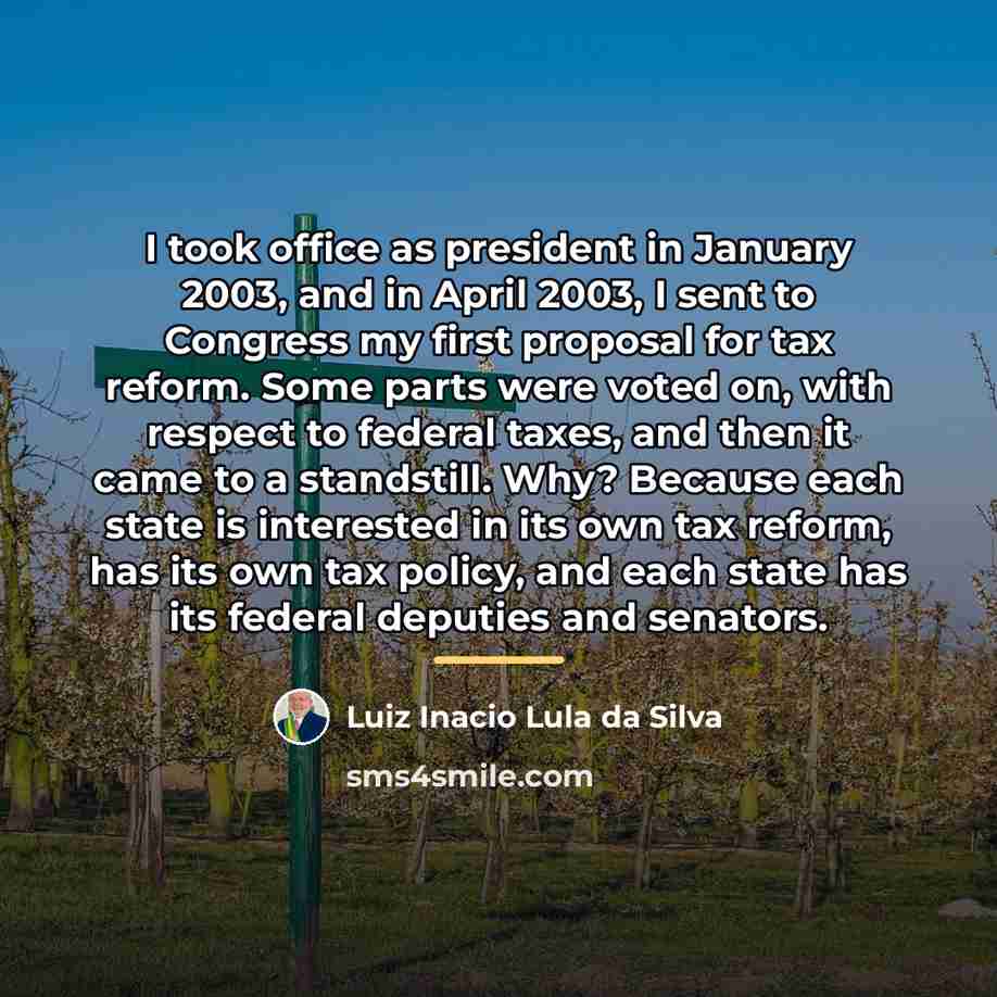 “I took office as president in January 2003, and in…” quote by Luiz Inacio Lula da Silva