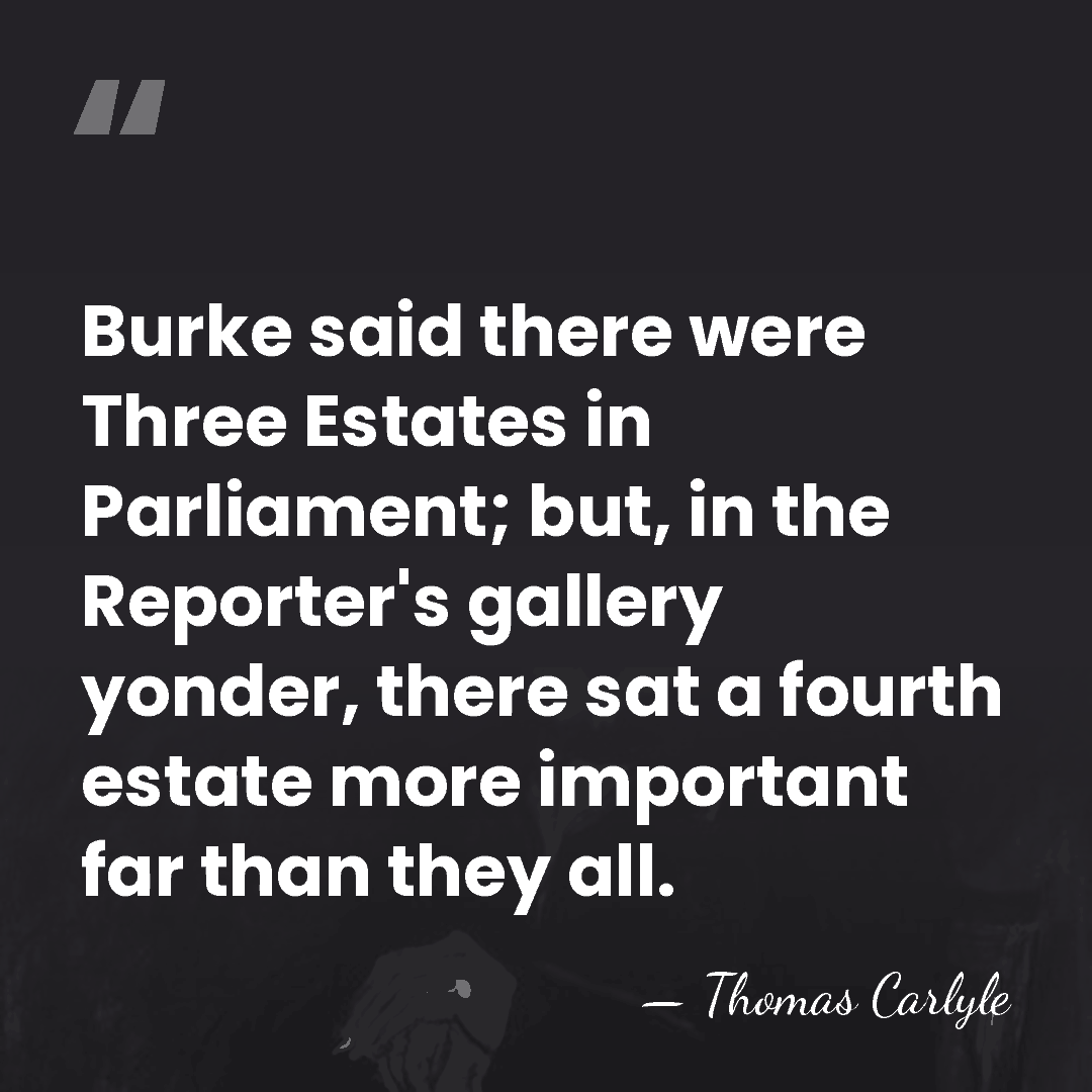 Burke said there were Three Estates in Parliament; but, in the Reporter's&hellip; - Thomas Carlyle