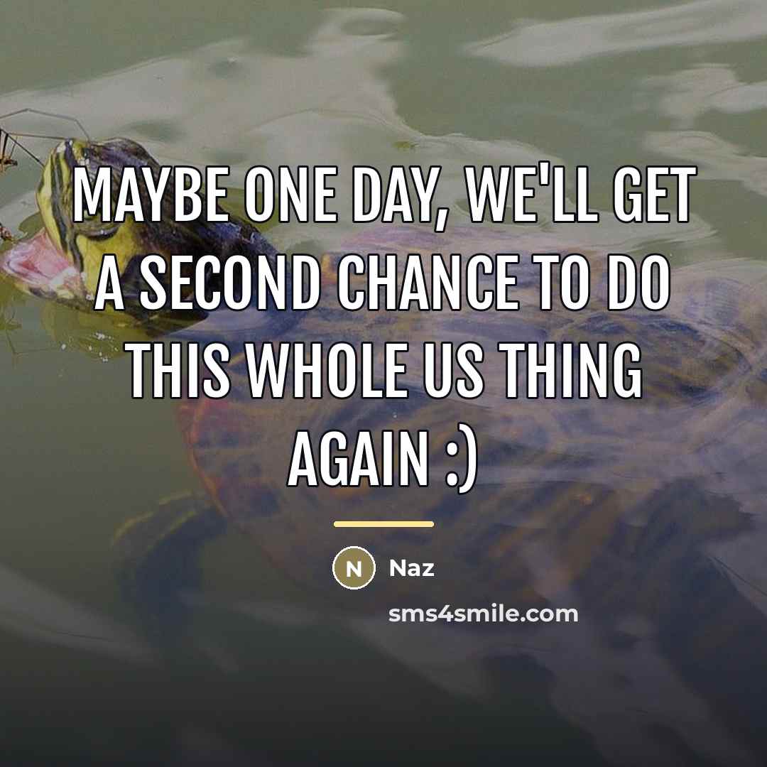 “Maybe one day, we'll get a second chance to do…” quote by Naz