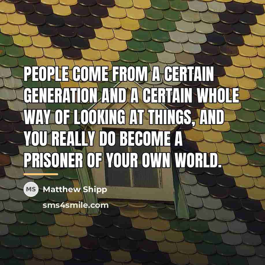 “People come from a certain generation and a certain whole…” quote by Matthew Shipp