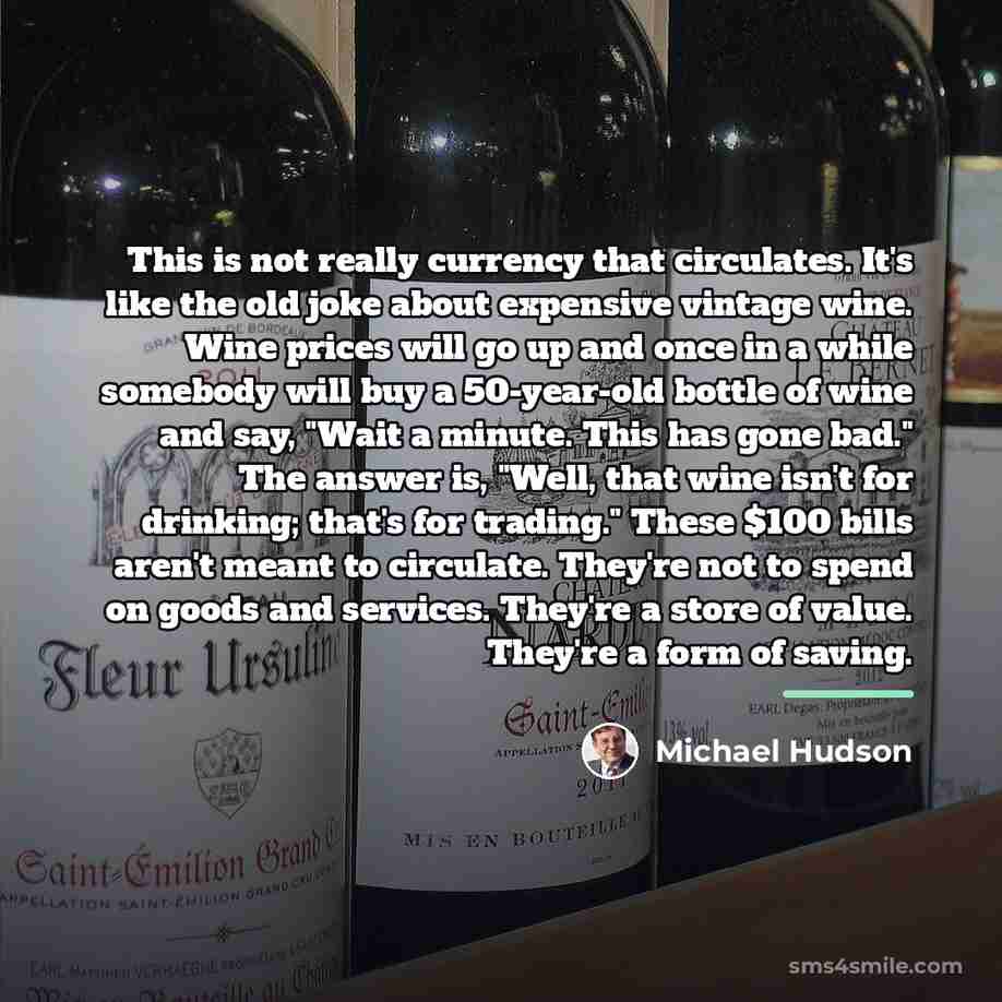 “This is not really currency that circulates. It's like the…” quote by Michael Hudson