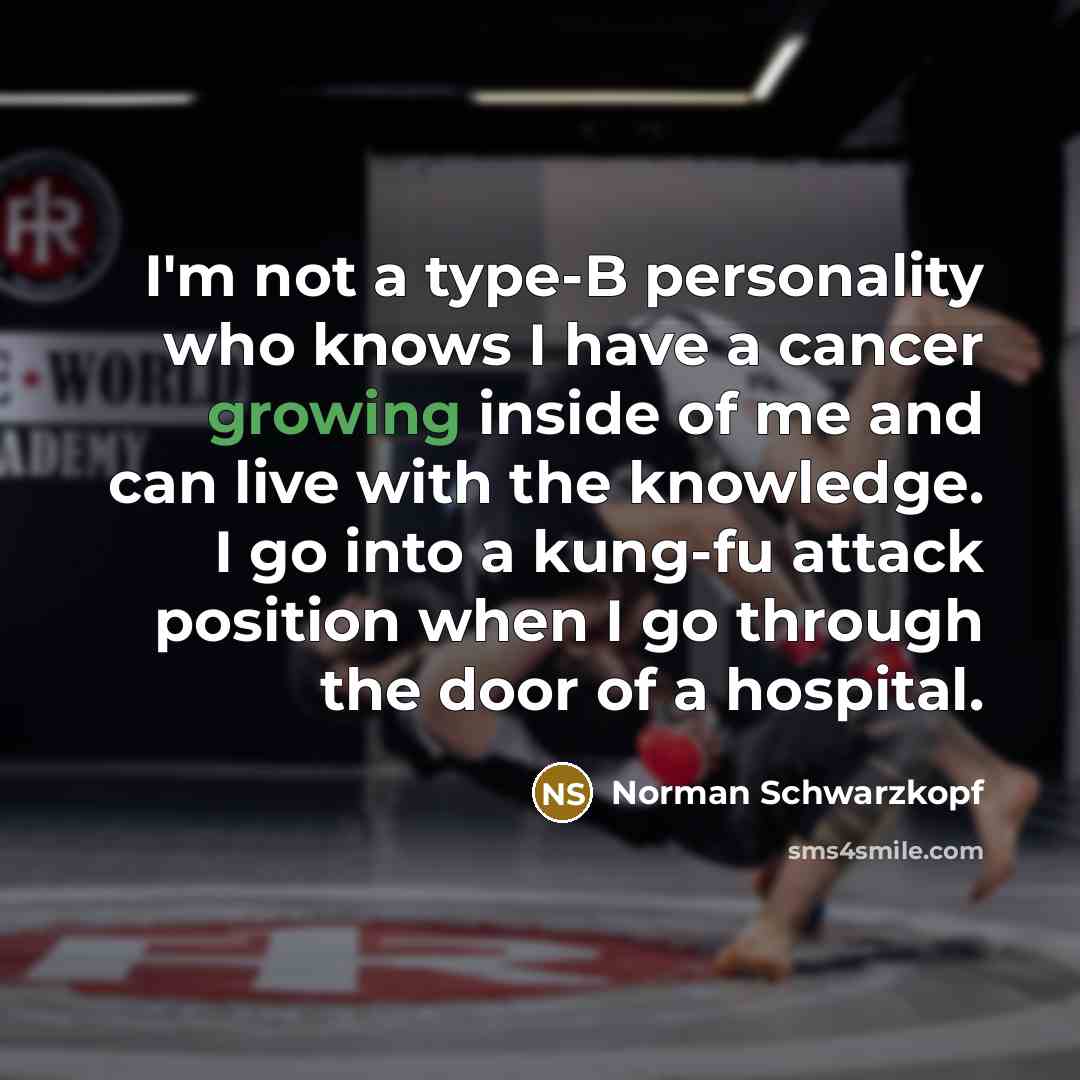 “I'm not a type-B personality who knows I have a…” quote by Norman Schwarzkopf