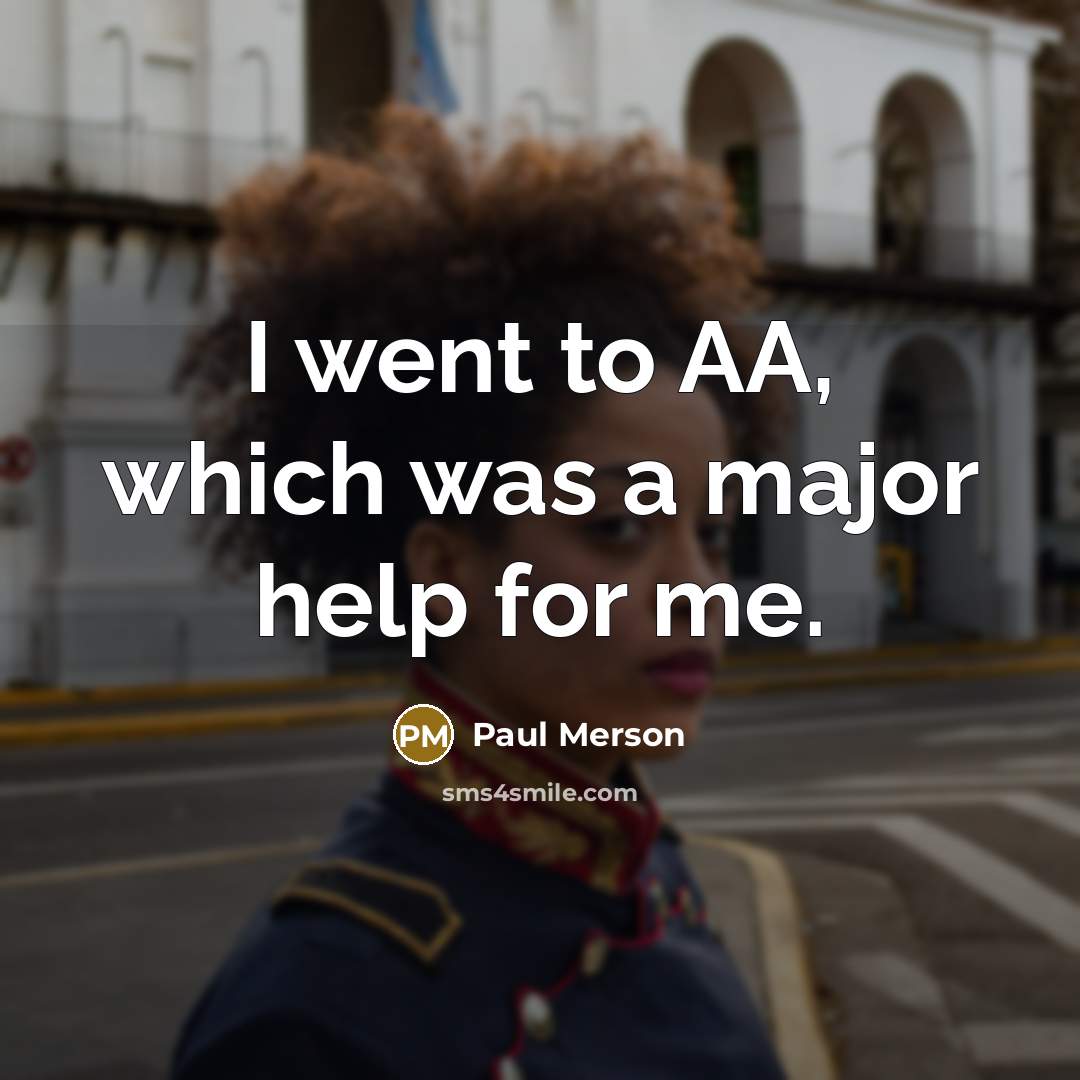“I went to AA, which was a major help for…” quote by Paul Merson