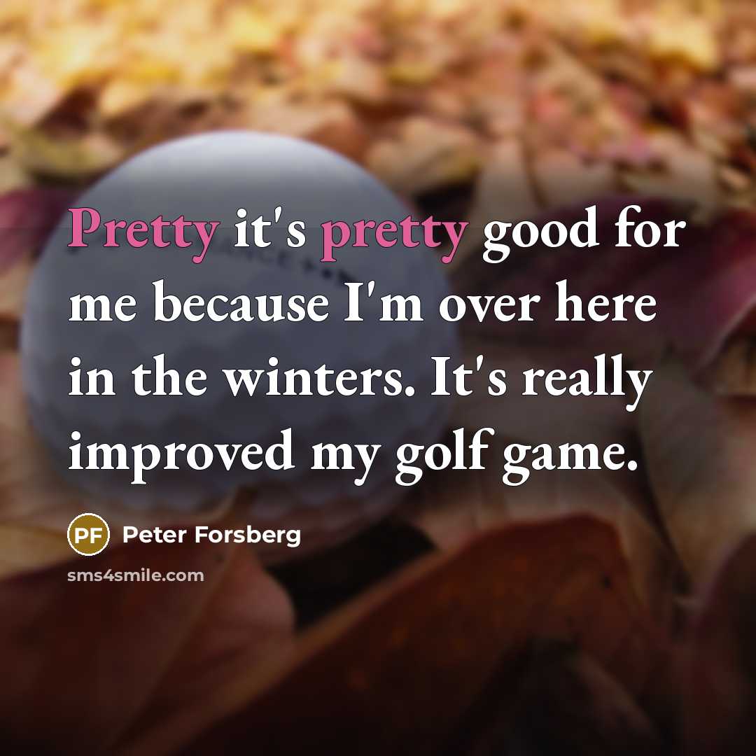“Pretty it's pretty good for me because I'm over here…” quote by Peter Forsberg